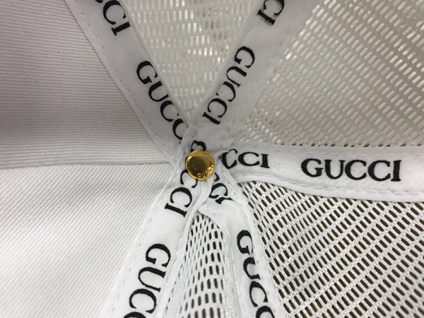 ブランド帽子角部分ディテール